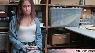 petite brooke's rough cop punishment fuck after shoplift bust