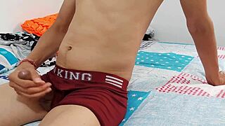 Hey neighbor watch my skinny cock grope fest