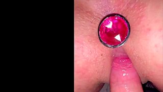 He Yanks My Pink Plug to Fill My Ass With Cum Deposit?