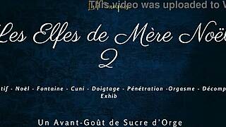 i love those naughty french elves squirting with dirty talk in noel fantasy