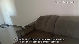 Brazilian Wife Bruna Silva Takes Anal While Hubby Works