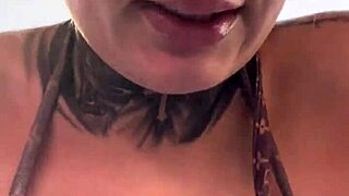 Wet Pussy Dripping Down Legs in Gym Workout Natural Tits Tease