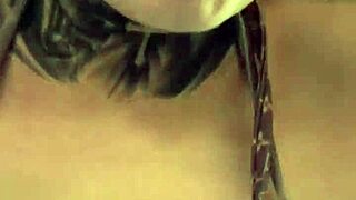 Wet Pussy Dripping Down Legs in Gym Workout Natural Tits Tease