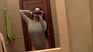 busty amateur teases her wet spot slowly and sensually