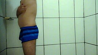 I joined my skinny Brazilian stepson in the shower and fucked his cock deep in my wet latina pussy for hours