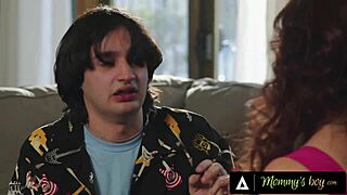 Stacked Stepmom Syren De Mer Turns Horny Bimbo on Shocked Stepson