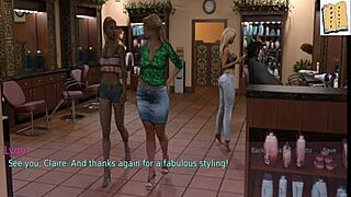 A Wife and Stepmother Plays Erotic Game with Big Ass Blonde MILF