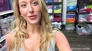 addison's tall legs spread wide for her first monster cock gangbang fill-up