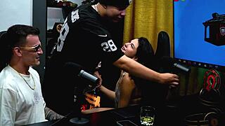 ruan kisses sexy naturist natasha deep on beach while hubby watches podcast