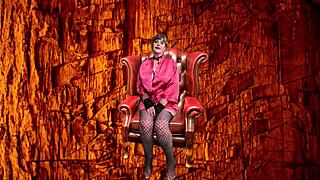 granny peggy sue deepthroats cock craving her creamy mouthful cum explosion