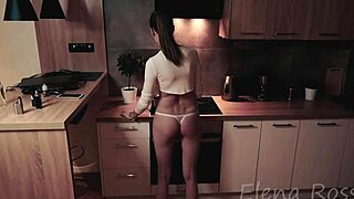 perfect petite babe elena ross creams big natural tits on monster cock