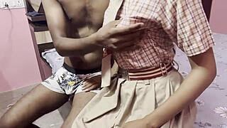 Hey, that hot Indian schoolgirl gets fucked after class so cute