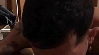 Grindr cruising brazilian bbc blowjob creampie