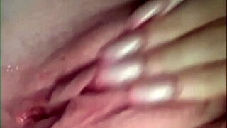 horny british petite girlfriend slut masturbates dildo pov webcam