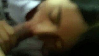 amateur homemade blowjob slurping huge cock deep