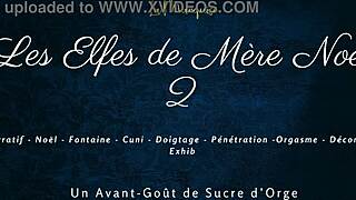 i love those naughty french elves squirting with dirty talk in noel fantasy