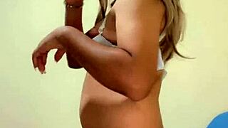 Curvy Transexual Crossdresser Lactates During Play