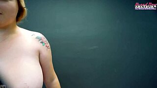 busty blonde gwen deepthroats then wet pussy doggystyle pounded