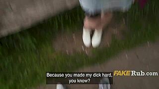 Pretty Finnish Exhibitionist Blonde Picks Up for Outdoor Cash Fuck Flashing Tits Pussy Interview Blowjob