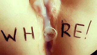 mmm my wet slut pussy drips as i grope orgasm clothes ripped off