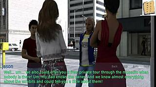 A Wife and Stepmother Plays Erotic Game with Big Ass Blonde MILF