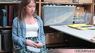 petite brooke's rough cop punishment fuck after shoplift bust