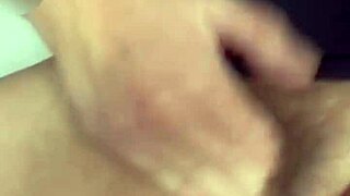 Blonde spreads shaved pussy wide by the window