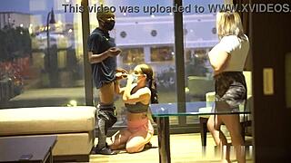 masked whores slobber big black cocks through glory holes