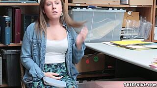 petite brooke's rough cop punishment fuck after shoplift bust