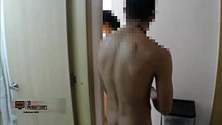 stepsis gets fucked hard doggystyle in shower deepthroat creampie homemade passion