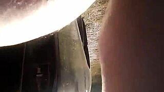 daisyjo1975 pegs guy hard outdoors in retro blue film