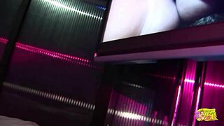 busty blonde babe licks and fucks three big titted lesbians in raunchy group orgy