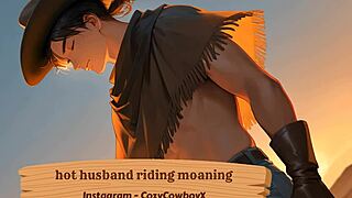 husband's wild riding unleashes erotic moans