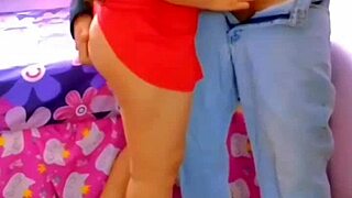 Neighbor fucks with window open, begs me to join her creamy anal creampie