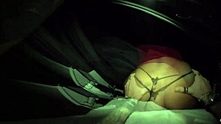 Intern Bitch Gets Raw Street Creampie Ride After Company Party Doggy