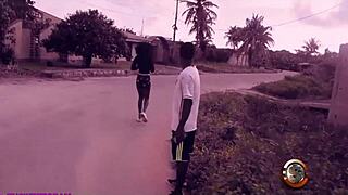 Wet African Girl Next Door Rides Big Black Cock Hard