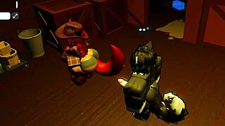 Who's milking this big-dicked wolf while getting fucked cowgirl and doggystyle?