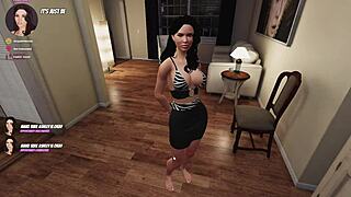 Girlfriend's swinger birthday party game with friends