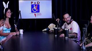 Tattooed Brazilian Tifany Rocha's Saucy Interview Casting Full of Sheer Red Putaria