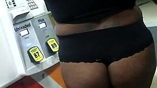 Wife flashes big ass outdoors public doggystyle tease