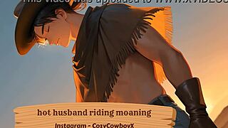husband's wild riding unleashes erotic moans