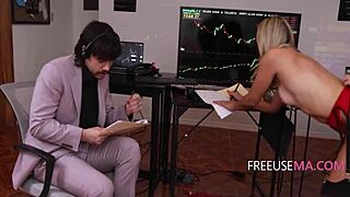 Were Doing 4000 Shares While I Unzip - Office Mommy Fantasy!