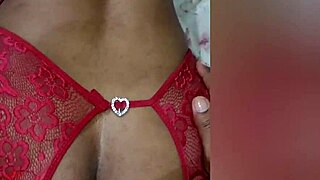 my ebony bbw's tight asshole licked before anal pounding