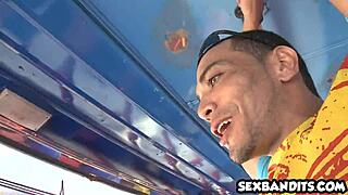 freaky colombian latina teen with braces sucks big cock like a pro amateur style