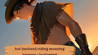 husband's wild riding unleashes erotic moans