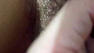 probing deep inside my girlfriend's tight young vagina walls