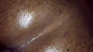 who's ready to bareback this thick black tranny's monster ass