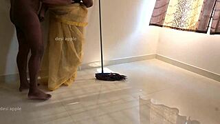 devar teases indian maid's curves before wild fuck