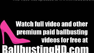 hottest babe on knees unleashes sexy new year ball kicks