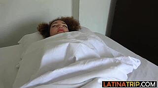 big ass latina teen 18+ bends over for rough morning doggystyle cock ride